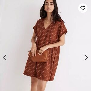 Madewell Burnt Orange Mini-dress